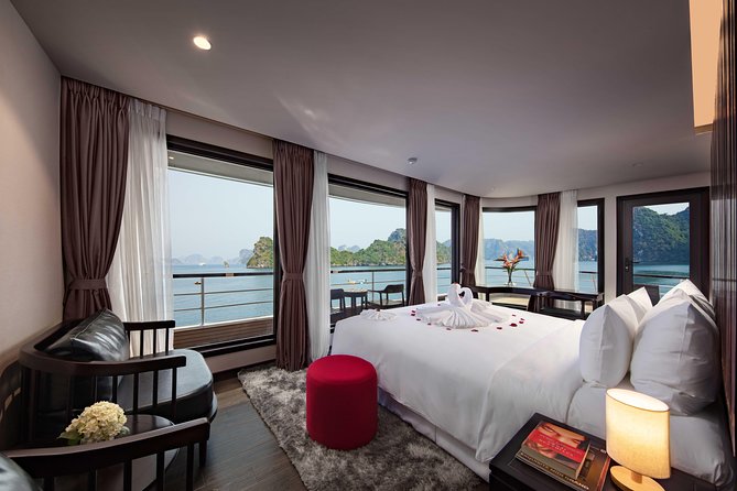 Halong Bay 2 Days 1 Night Scarlet Pearl Cruise - Scarlet Pearl’s architect-designed ship and the Halong Bay mix