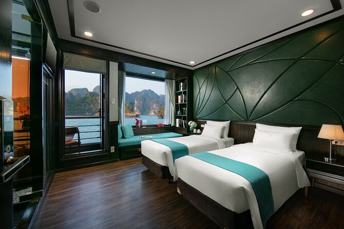 Halong Bay 3 days 2 nights on PEONY CRUISES 5 Stars LUXURY - Day 1: Tuan Chau to Lan Ha Bay, Tra Bau Kayak, Jacuzzi, and Spring Rolls