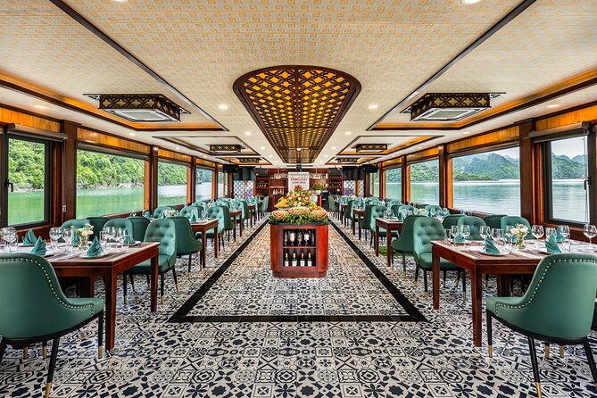 Halong bay 5star Cruise Day Trip: Buffet lunch & Limousine bus - Onboard Lunch: Seafood Buffet While the Scenery Slides By