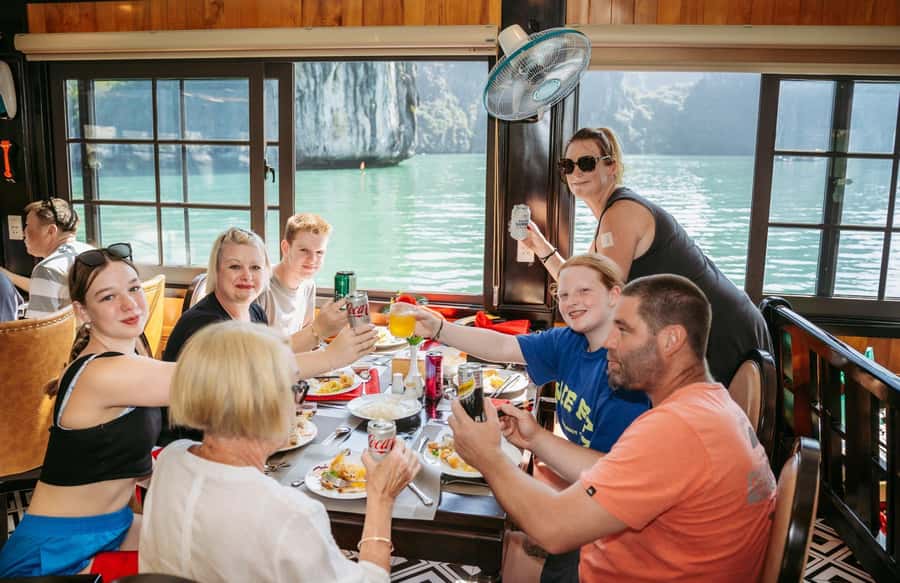 Halong Bay: Day Cruise with Caves, Kayaking & Sunset Party - Price and logistics: what the $49 really buys