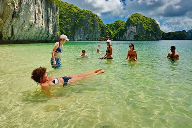 Halong Bay Day Tour 6Hour Deluxe Cruise Limousine Bus Small Group - The 3-hour Halong Bay cruise: tea, photos, and a slower pace