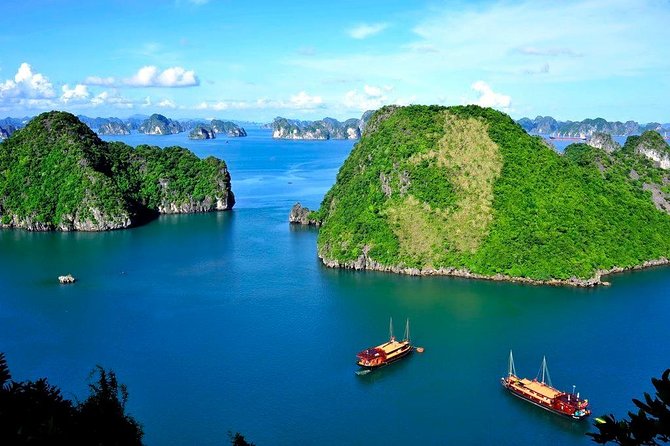 Halong Bay Day Tour With Titop Island, Cave, Kayak & Lunch - Titop Island: hike for panorama or cool off at the beach