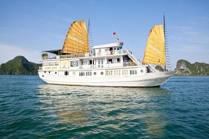 Halong Bay Luxury Cruise one day Tours - Titov Island: beach views and a climb for panorama points