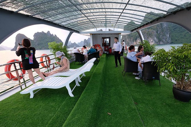 Halong Bay luxury day tour to Sung Sot Cave - Ti Top Island and Titov Peak: the payoff view