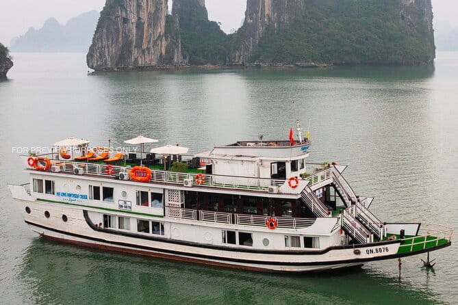 HALONG BAY LUXURY IRIS CRUISE DAY TRIP-BEST SELLER: Kayak, Music - Ti Top Island: beach break plus a climb option