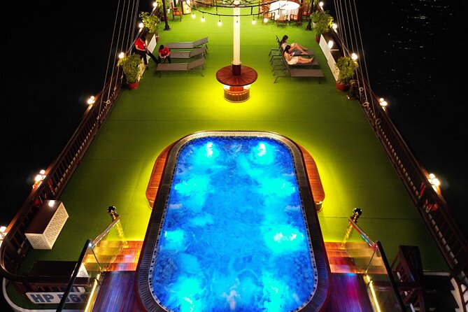 Halong Calypso Cruise 2d1n-All Inclusive Cruise with Transfer - Ha Long Bay evening: sunset views, happy hour, and ship downtime