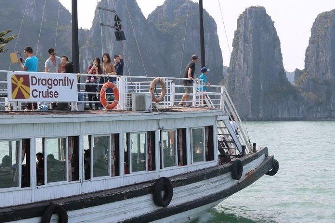 Halong Day Tour Islands, Caves, Kayak, Lunch w Dragonfly Cruise - Thien Cung Cave (Heaven Palace): Limestone Art You Can Walk Through