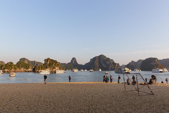 Halong Deluxe Day Trip- 6 Hour Cruise - 12:00 Aboard: Safety Briefing, Lunch, and How the Day Starts