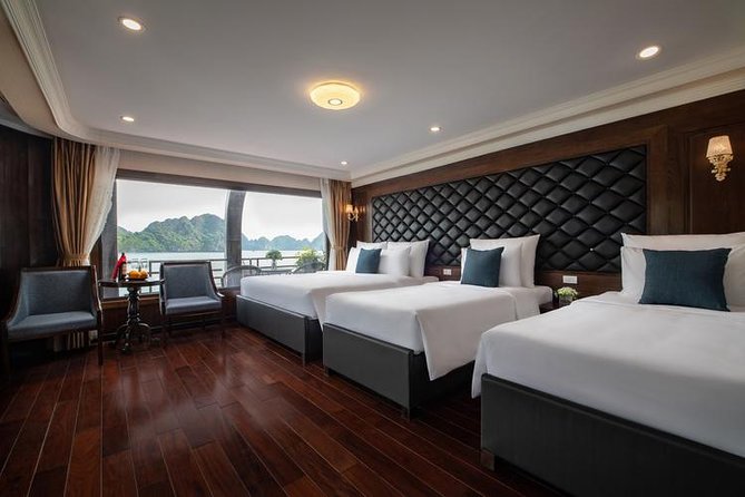 HaLong - LanHa Bay 1 Night On The 2nd Deck with La Pandora Cruises - Dark & Bright cave stop: when the bay turns enclosed