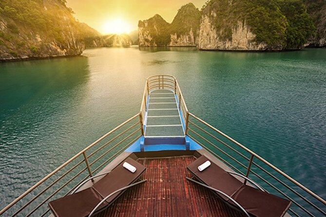 HaLong - LanHa Bay With La Pandora Boutique Cruises 2Days/1Night - Day 2: sunrise routine, light breakfast, and the Dark & Bright Cave visit