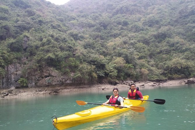 HaLong - LanHa Bay With La Pandora Boutique Cruises 2Days/1Night - Day 1: Hanoi pickup, Tuan Chau marina arrival, and lunch by the Con Vit islets