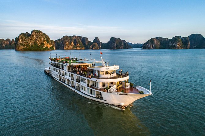 Halong Luxury Cruise 2D/1N: Kayaking, swimming, Titop island, Surprise cave - Day 1: Titop Island, Kayaking in a Quiet Lagoon, and Settling into Luxury