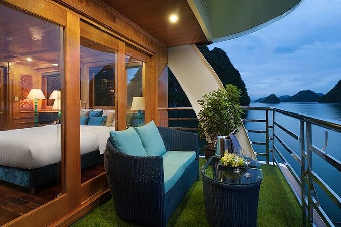 Halong Milalux 5 Star Cruise 2d1n,All inclusive,transfer - Milalux on the water: private balconies on a 20-cabin metal boat