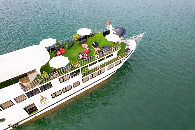Halong Milalux 5 Star Cruise 2d1n,All inclusive,transfer - Day 1: Old Quarter pickup, Tuan Chau, and the bay sightseeing run
