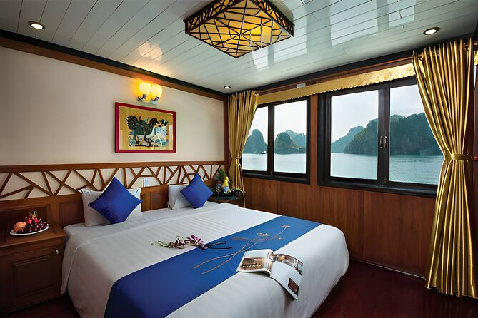 Halong Royal Palace Cruise 2 days - On-board extras: tai chi, cooking demo, sunset party, and squid fishing