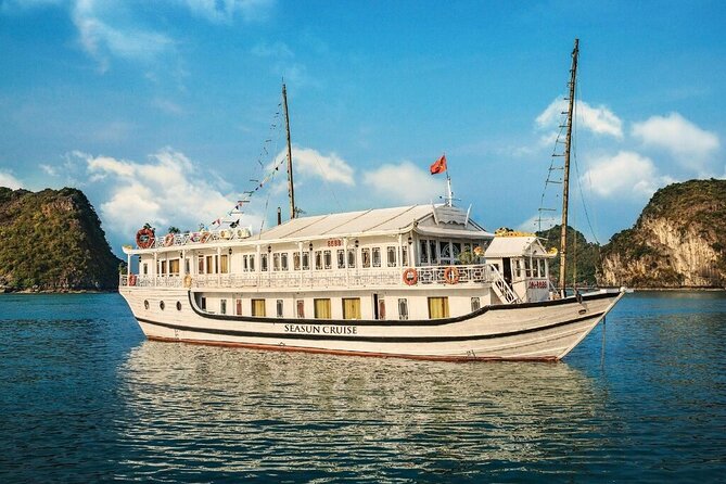 Halong Seasun Cruise 2 days 1 night visiting and enjoying halong bay tour - Sunset Sundeck Party and the On-Board Night Plan