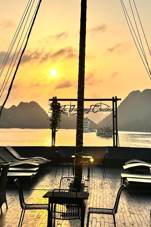 Hanoi: 2D1N Ha Long Bay by Le Journey Cruise - Day 2 Morning: Tai Chi, Breakfast, and Kayaking to Pearl Village