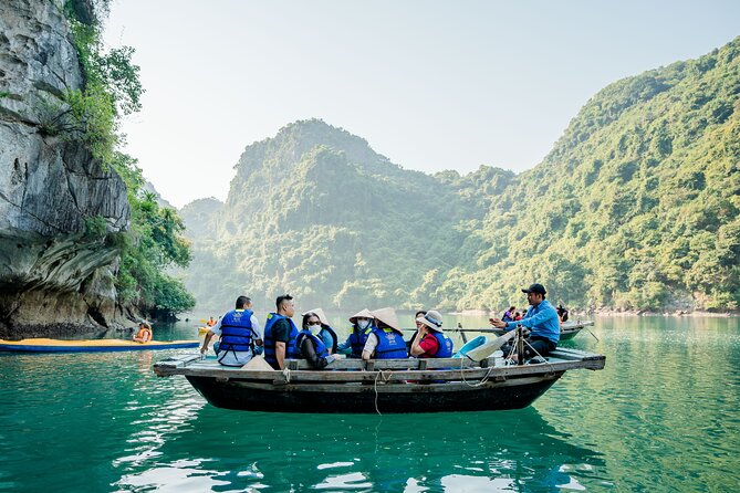 Hanoi: 3-Day Discover the most stunning Cat Ba Island, Lan Ha Bay - Lan Ha Bay cruise Day 2: caves, Three Peaches, and sunset social time