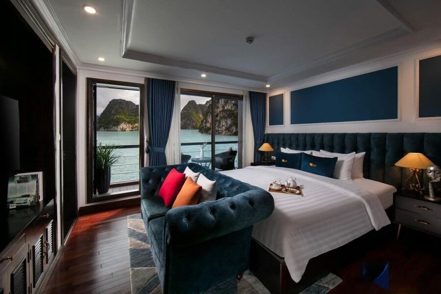 Hanoi: 3-Day Ha Long/Lan Ha Bay Cruise with Private Balcony - Day 2: Viet Hai Village cycling plus kayak and swim time