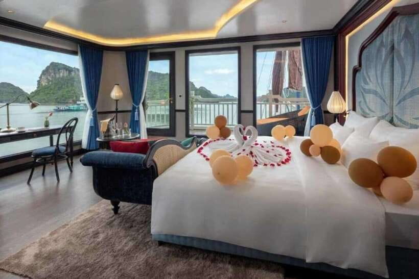 Hanoi: 3-Day Ninh Binh, Ha Long, & Lan Ha Bay Luxury Cruise - Day 2: Ha Long to Lan Ha Luxury Cruise, Caves by Bamboo Boat, and Sunset Fun