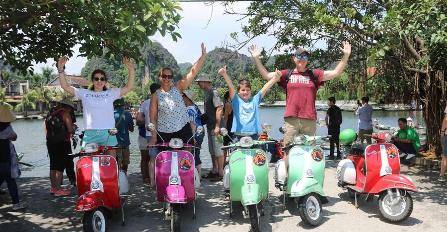 Hanoi 4.5-Hour Vespa Tour city tour - French Quarter to Long Bien Bridge: big views plus working-city details