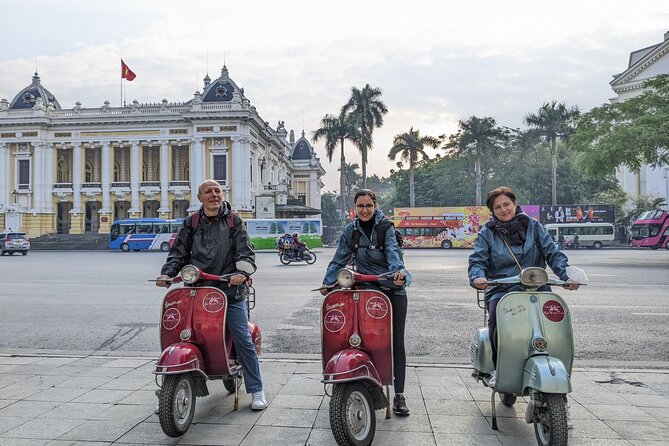 Hanoi Back Streets Vespa Tours: Hanoi Insider Vintage Vespa Tour - Long Bien Bridge: where Hanoi looks strong