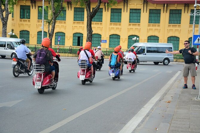 Hanoi Back Streets Vespa Tours: Hanoi Vintage Vespa Tours City - Ba Đình Square, the Presidential Palace area, and the Literature Temple by passing