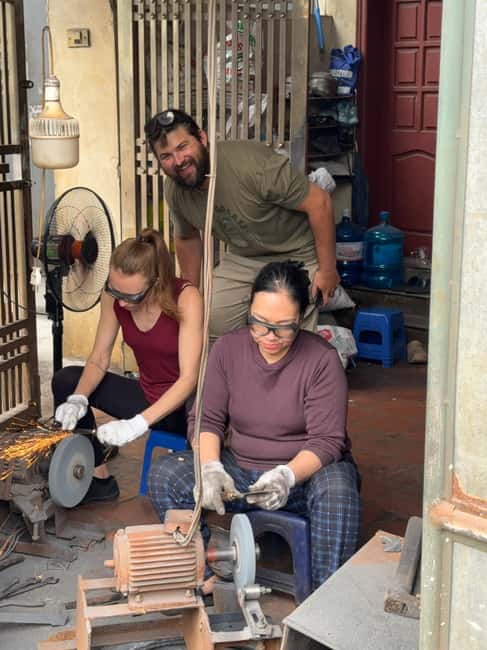 Hanoi Blacksmith Experience: Craft Your Knife from Scratch - Custom wooden handle: a grip you’ll actually recognize