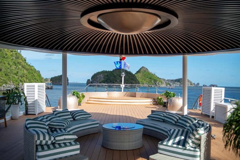 Hanoi: Cat Ba, Lan Ha & Ha Long Bay Luxury Cruise with Lunch - Luxury Cruise Comfort: Rooftop Bar Energy and That Water Slide