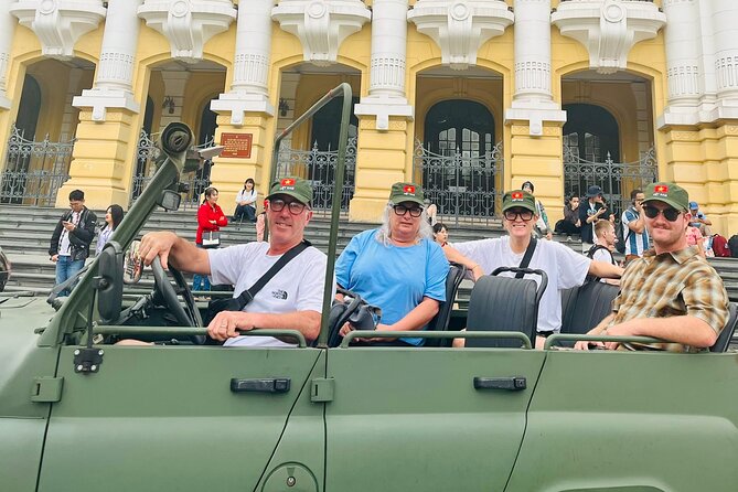 Hanoi City Jeep Tour Half-day: Food, Culture & Fun (4 hours) - Hanoi Train Street: short visit, unforgettable sensation