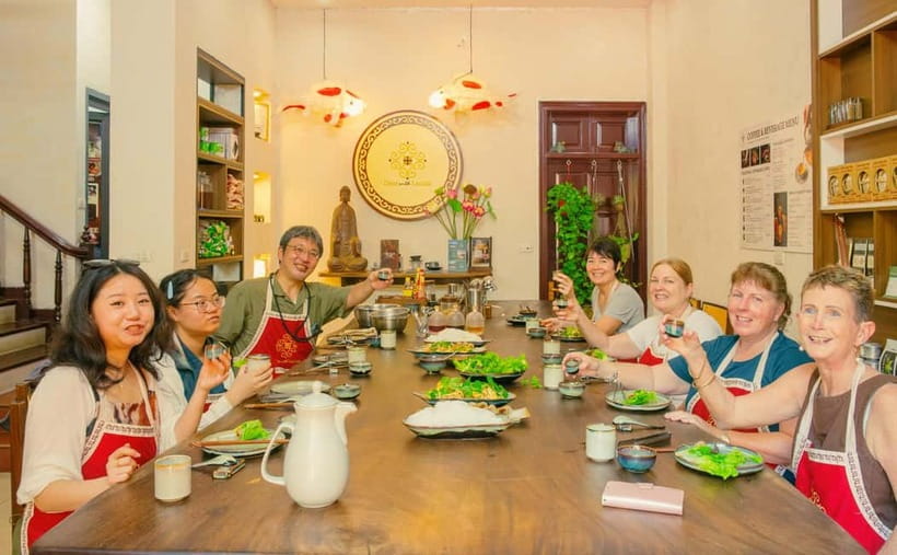 Hanoi Cooking Class: Market Tour, Free Recipe & Beverages - Your home chef: the lesson is the culture