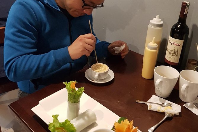 Hanoi Egg Coffee making course - Where the Class Starts: Hong Hoai’s Restaurant With the Red Panel
