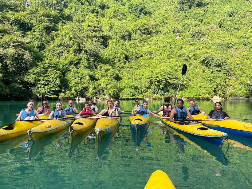 Hanoi: Ha Long Bay & CatBa Island 3-Day with Boutique Cruise - Day 1: Hanoi pickup, Tuan Chau check-in, kayaking, and sunset party