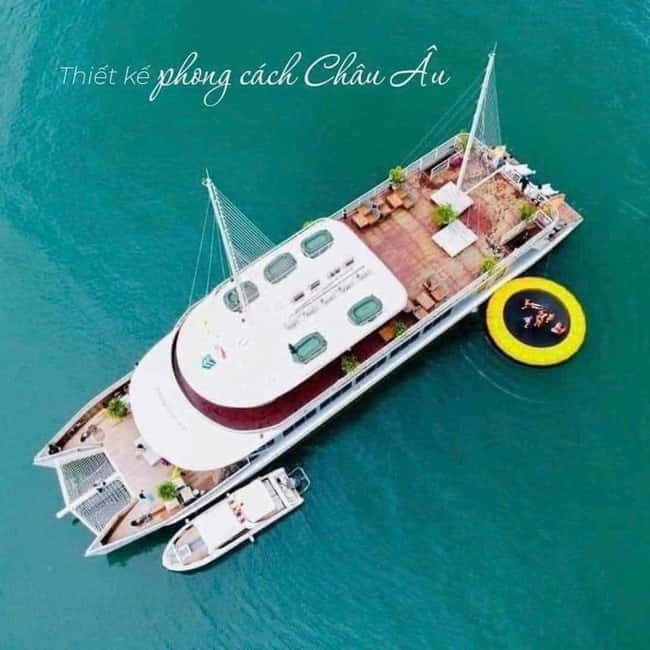 Hanoi/Ha Long: Ha Long Bay Luxury Day Cruise by Catamaran - Luon Cave Area: Kayaking or Bamboo Boat Ride Through Limestone Formations