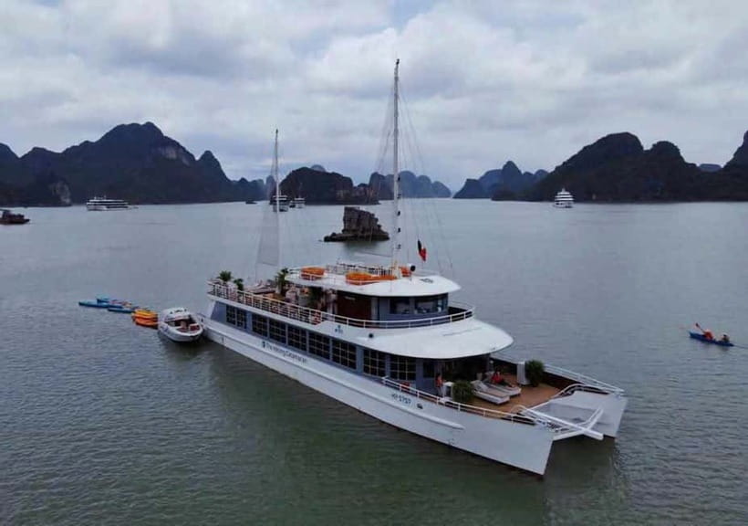 Hanoi/Ha Long: Ha Long Bay Luxury Day Cruise by Catamaran - Titop Island: Viewpoint Hike and a Real Beach Break