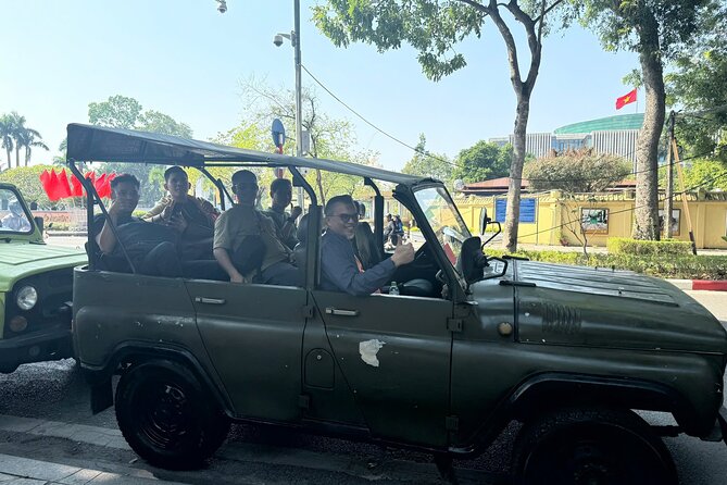 Hanoi Half Day City by Legendary Russian Jeep - West Lake and Truc Bach Lake: Calm Scenery and Street Food Breaks