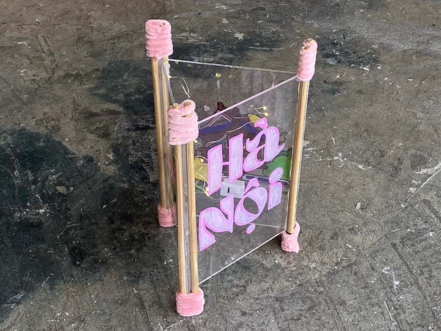 Hanoi: Handmade Lantern Workshop - What you’ll make: Vietnamese pattern panels + a bamboo frame