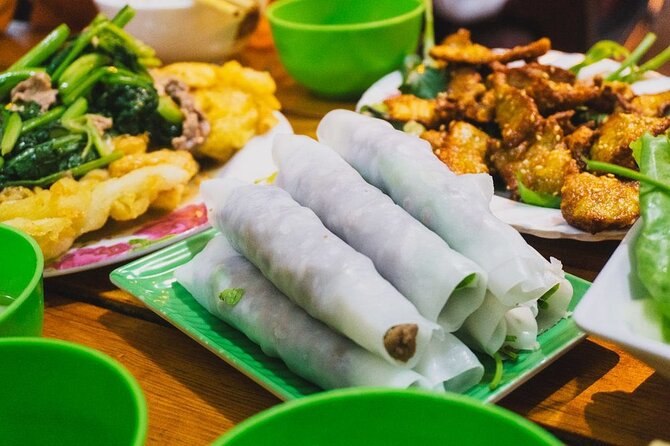 Hanoi Jeep By Night Street Food Tour and Train Street Experience - Stop 2: Bun cha, nem, and Hanoi’s wide food menu