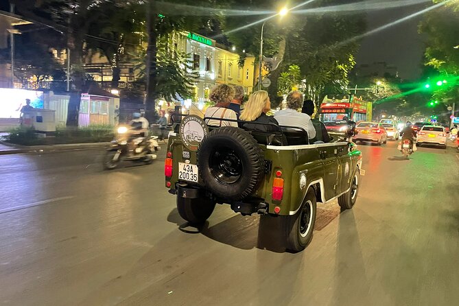 Hanoi Jeep By Night Street Food Tour and Train Street Experience - Stop 3: Long Bien Bridge, ceramic road vibes, and fresh air