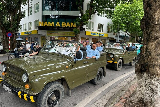 Hanoi Jeep Night Street Foodie Tour, Train Street and Egg Coffee - Hồ Trúc Bạch back streets and the noodle rolls (pho cuốn, and more)