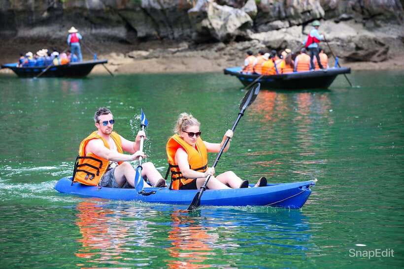 Hanoi: Luxury Lan Ha Bay Jade Sails Cruise with Buffet Lunch - Dark & Bright Caves by Bamboo Boat: the Part You’ll Remember