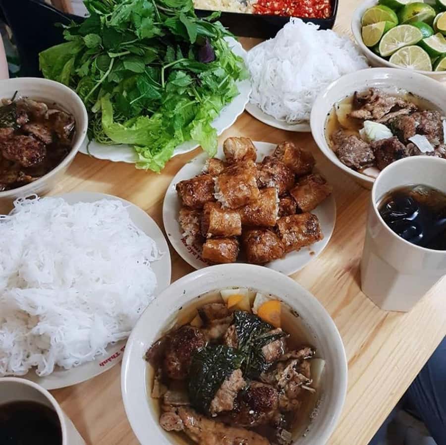 Hanoi: Michelin Guide Street Food Tour with Spa Experience - Bun Cha stop: grilled pork, herbs, and a dipping sauce combo