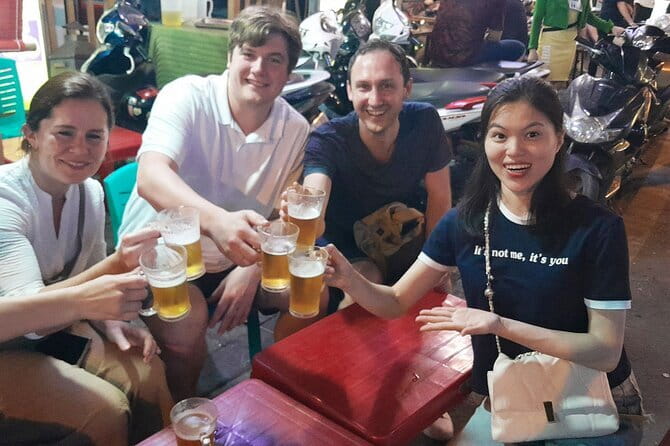 Hanoi Michelin Star Food Tour Via Jeep, Vespa or Motorbike - Stop 4: Hanoi Train Street—coffee while the train passes inches away