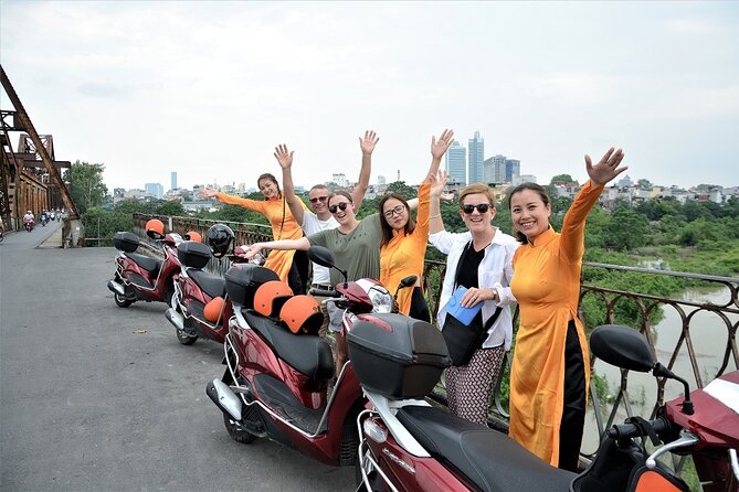 Hanoi Motorbike Tours Led By Women: Hanoi City Insight Motorbike Tours - Old Quarter energy, then Long Bien Bridge in the flow of real Hanoi