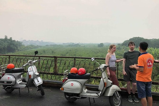 HANOI MUST SEE SITES Vespa Tour - Stop 3: French Quarter Avenues and Colonial-Style Buildings