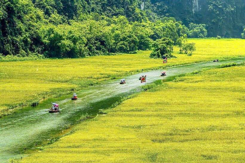 Hanoi: Ninh Binh, Tam Coc, Mua Cave & Hoa Lu with cycling - Buffet lunch at a 5-star restaurant: 30 dishes and vegetarian options