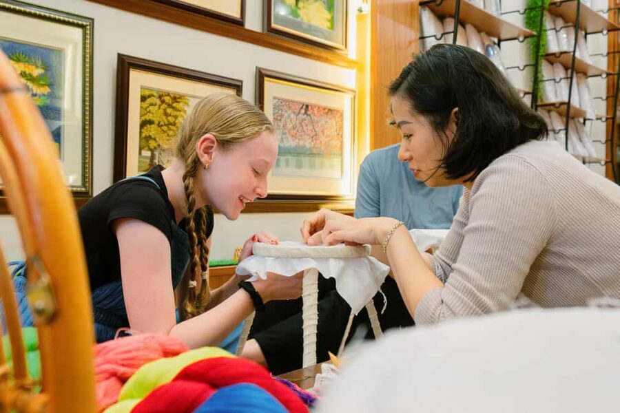 Hanoi's Heritage: Embroidery Workshop in Ancient House - The embroidery lesson: stitches, hands-on practice, and a real finished piece
