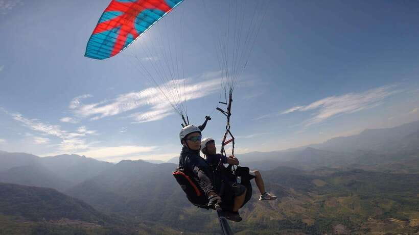 Hanoi Sky Tour: Paragliding - After You Land: BBQ, drinks, and a chance to warm up