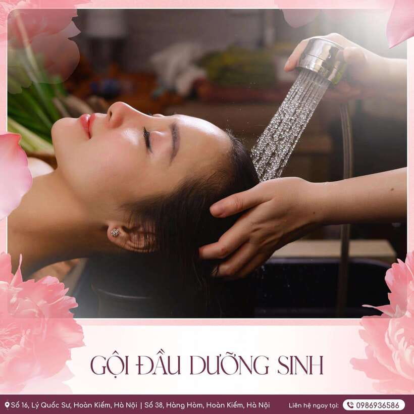 Hanoi Spa Old Quarter : Herbal Shampoo &Head Massage 90' - The 90-minute flow: from welcome drink to foot herbal bath