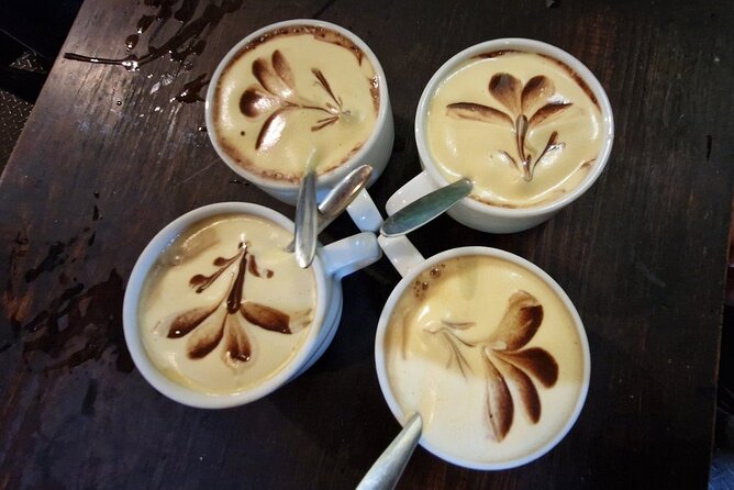 Hanoi Street Food Tour with Small Group and Expert Local Guide - Included drinks: egg coffee and beer that fit the route